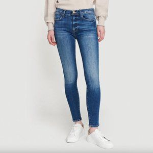 Frame Le High Skinny Denim Jeans in Packard, Size 25